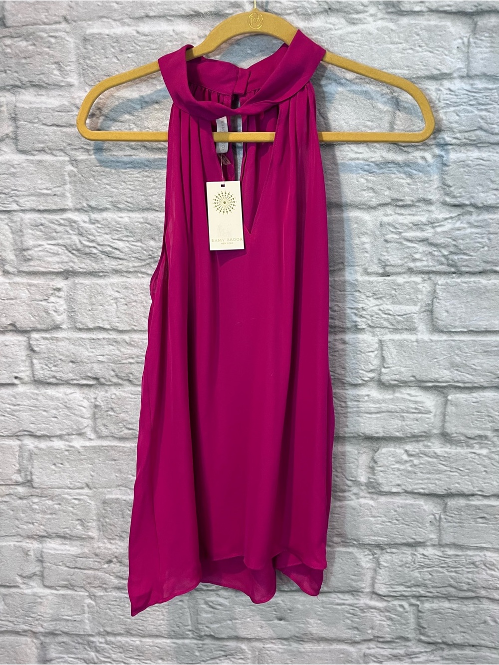 NWT Ramy Brook Women’s size Large Trinity Silk Tank Top In Radia - Picture 4 of 15